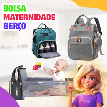 Carregar imagem no visualizador da galeria, Bolsa Maternidade Mult Confort Vira Berço | Varie™ -