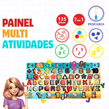 Carregar imagem no visualizador da galeria, Tabuleiro Alfabeto Montessori Multiatividades 7 em 1 | Varie™