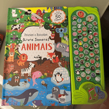 Carregar imagem no visualizador da galeria, Livro Sensorial 50 Sons Animais + BRINDE EXCLUSIVO | Varie™