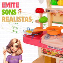 Carregar imagem no visualizador da galeria, Mini Cozinha Infatil Completa Premium | Varie™