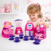 Carregar imagem no visualizador da galeria, Kit Cozinha Infantil 25pcs Brinquedo Eletrodomésticos Comidinhas Acessórios