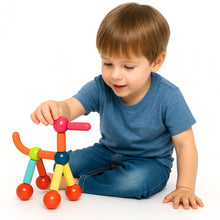 Carregar imagem no visualizador da galeria, Blocos de Montar Magnético Construção 128 Peças