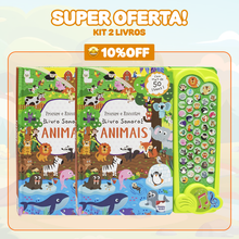 Carregar imagem no visualizador da galeria, Livro Sensorial 50 Sons Animais + BRINDE EXCLUSIVO | Varie™