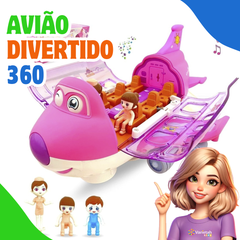 Avião 360 Infantil Com Sons e Luzes | Varie™