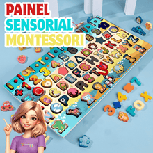 Carregar imagem no visualizador da galeria, Tabuleiro Alfabeto Montessori Multiatividades 7 em 1 | Varie™
