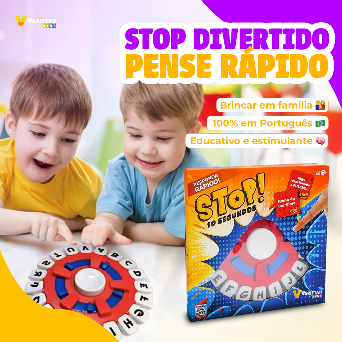 Stop Divertido em Família em PORTUGUÊS | Varie Kids™