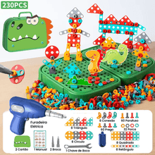 Carregar imagem no visualizador da galeria, Maleta do Construtor Infantil 230 Peças + Parafusadeira  | Varie™
