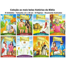 Carregar imagem no visualizador da galeria, Kit Com 24 Livros Biblicos Infantil 16 Ler E 8 Pintar Colorir - Loja Varietah Kids
