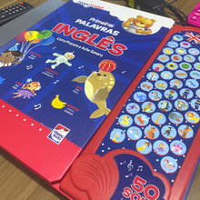 Carregar imagem no visualizador da galeria, Livro Sensorial Sonoro em Inglês 100 Sons | Varie™
