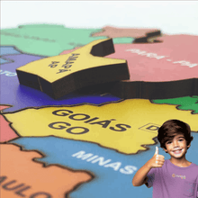 Carregar imagem no visualizador da galeria, Mapa Montessori Quebra Cabeça Brasil | Varie™
