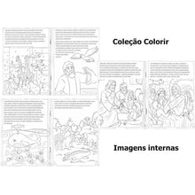 Carregar imagem no visualizador da galeria, Kit Com 24 Livros Biblicos Infantil 16 Ler E 8 Pintar Colorir - Loja Varietah Kids
