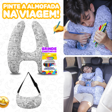 Carregar imagem no visualizador da galeria, Almofada H Bobbie Goods Viagens e Passeios Tranquilos | Varietah Kids™
