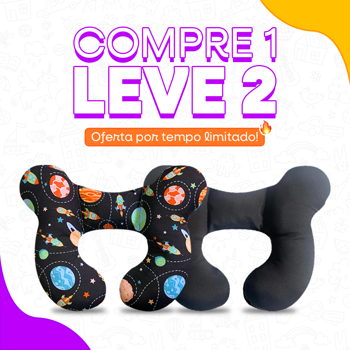 Almofadinha Baby Super Confortável | Original Varietah Kids™