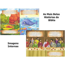 Carregar imagem no visualizador da galeria, Kit Com 24 Livros Biblicos Infantil 16 Ler E 8 Pintar Colorir - Loja Varietah Kids
