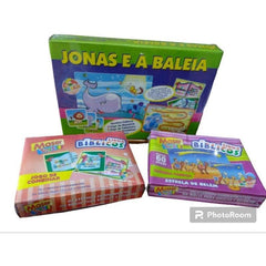 Kit c/3 Jogos Biblícos Para Brincar e Educar!