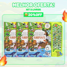 Carregar imagem no visualizador da galeria, Livro Sensorial 50 Sons Animais + BRINDE EXCLUSIVO | Varie™
