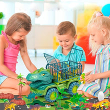 Carregar imagem no visualizador da galeria, Carrinho Dinossauro Rex + Brinde (12 Dinossauros) - Loja Varietah Kids
