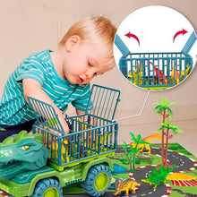 Carregar imagem no visualizador da galeria, Carrinho Dinossauro Rex + Brinde (12 Dinossauros) - Loja Varietah Kids
